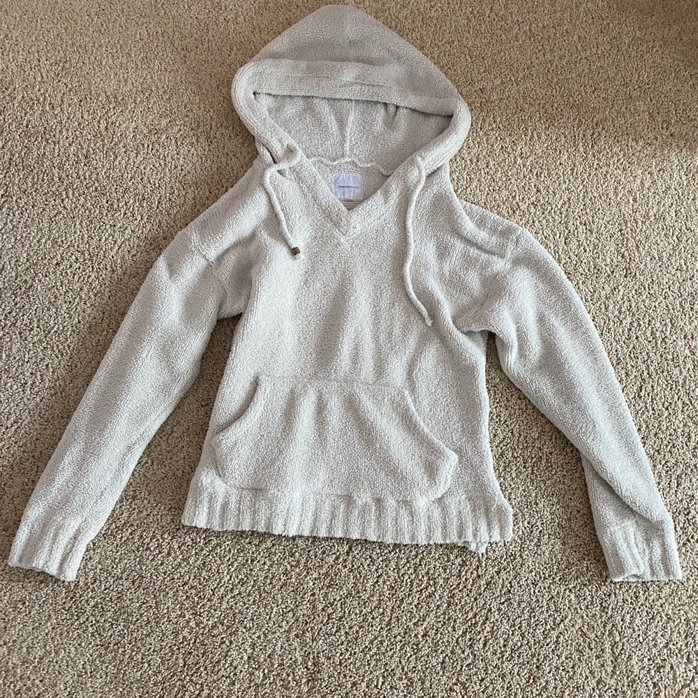 thread and supply cream sherpa pullover